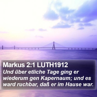 Markus 2:1 LUTH1912 Bible Verse Image