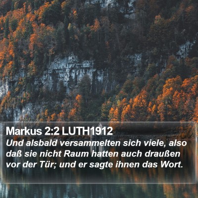 Markus 2:2 LUTH1912 Bible Verse Image