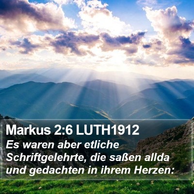 Markus 2:6 LUTH1912 Bible Verse Image