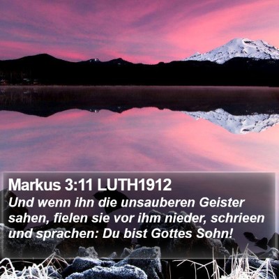 Markus 3:11 LUTH1912 Bible Verse Image