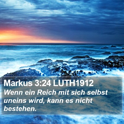 Markus 3:24 LUTH1912 Bible Verse Image