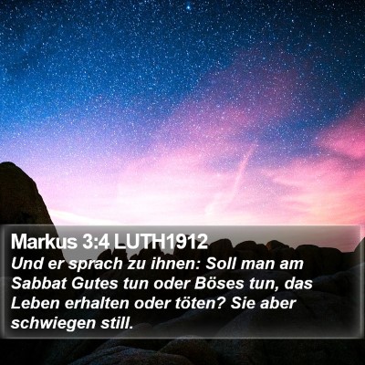 Markus 3:4 LUTH1912 Bible Verse Image