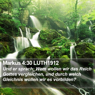 Markus 4:30 LUTH1912 Bible Verse Image