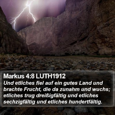 Markus 4:8 LUTH1912 Bible Verse Image