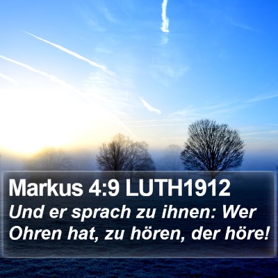 Markus 4:9 LUTH1912 Bible Verse Image