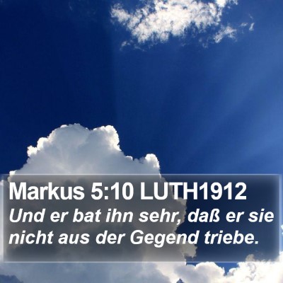 Markus 5:10 LUTH1912 Bible Verse Image