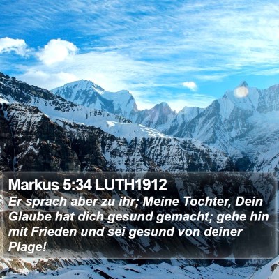 Markus 5:34 LUTH1912 Bible Verse Image