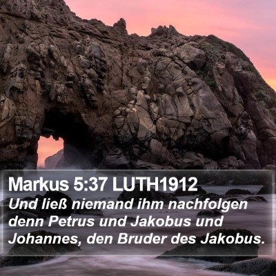 Markus 5:37 LUTH1912 Bible Verse Image