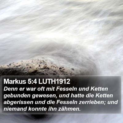 Markus 5:4 LUTH1912 Bible Verse Image
