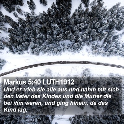 Markus 5:40 LUTH1912 Bible Verse Image