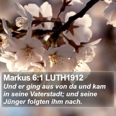 Markus 6:1 LUTH1912 Bible Verse Image