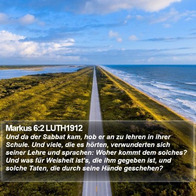 Markus 6:2 LUTH1912 Bible Verse Image