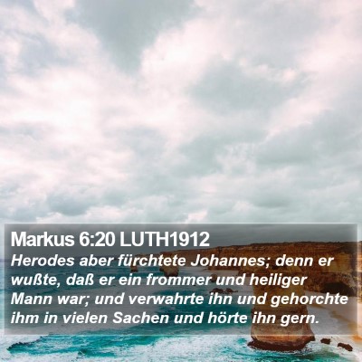 Markus 6:20 LUTH1912 Bible Verse Image