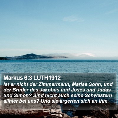 Markus 6:3 LUTH1912 Bible Verse Image