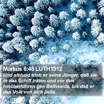 Markus 6:45 LUTH1912 Bible Verse Image