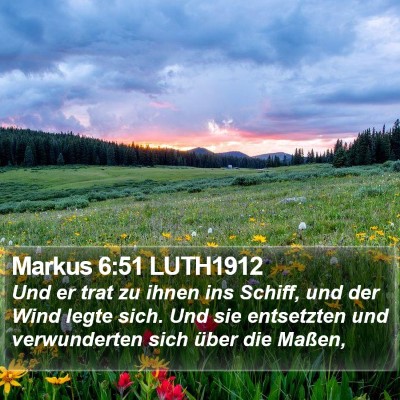 Markus 6:51 LUTH1912 Bible Verse Image