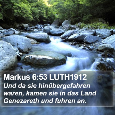 Markus 6:53 LUTH1912 Bible Verse Image