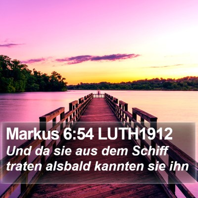 Markus 6:54 LUTH1912 Bible Verse Image