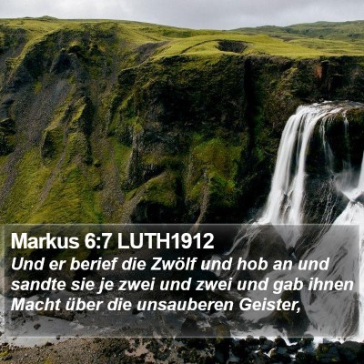 Markus 6:7 LUTH1912 Bible Verse Image