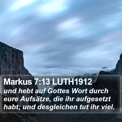 Markus 7:13 LUTH1912 Bible Verse Image