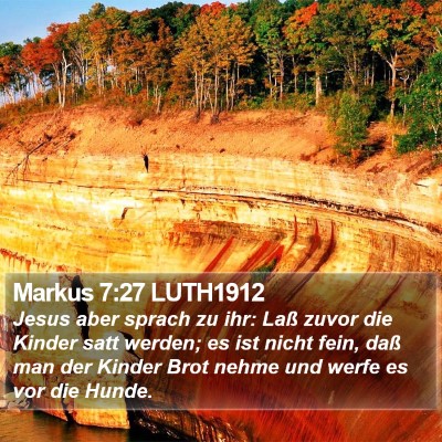 Markus 7:27 LUTH1912 Bible Verse Image