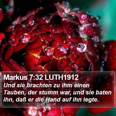 Markus 7:32 LUTH1912 Bible Verse Image