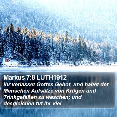 Markus 7:8 LUTH1912 Bible Verse Image