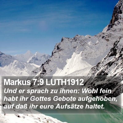 Markus 7:9 LUTH1912 Bible Verse Image