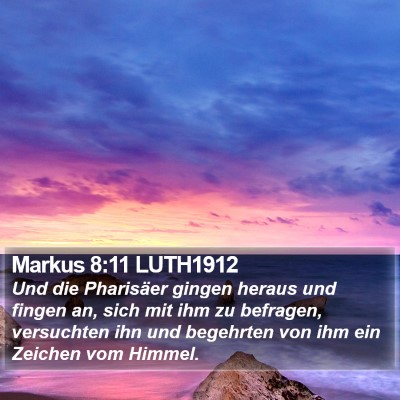 Markus 8:11 LUTH1912 Bible Verse Image