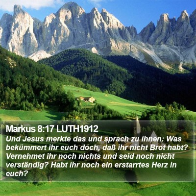 Markus 8:17 LUTH1912 Bible Verse Image