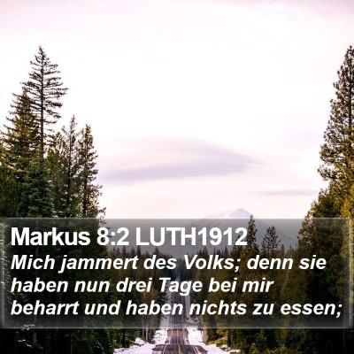 Markus 8:2 LUTH1912 Bible Verse Image