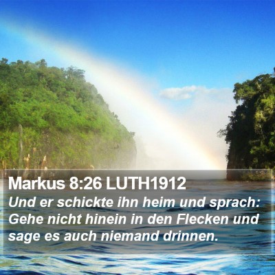 Markus 8:26 LUTH1912 Bible Verse Image