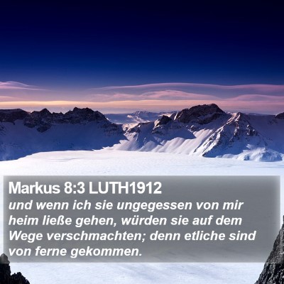 Markus 8:3 LUTH1912 Bible Verse Image