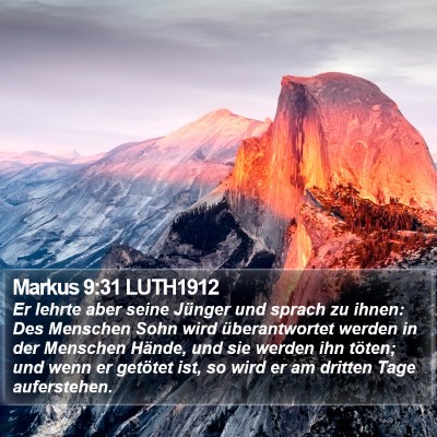 Markus 9:31 LUTH1912 Bible Verse Image