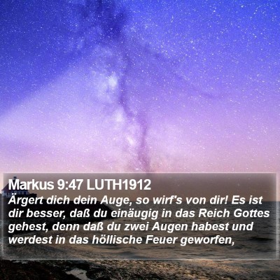 Markus 9:47 LUTH1912 Bible Verse Image