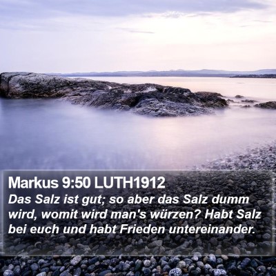 Markus 9:50 LUTH1912 Bible Verse Image