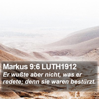 Markus 9:6 LUTH1912 Bible Verse Image