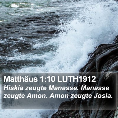 Matthäus 1:10 LUTH1912 Bible Verse Image