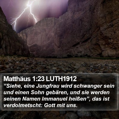 Matthäus 1:23 LUTH1912 Bible Verse Image