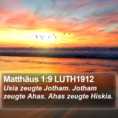 Matthäus 1:9 LUTH1912 Bible Verse Image
