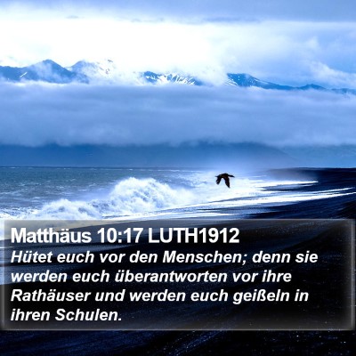 Matthäus 10:17 LUTH1912 Bible Verse Image