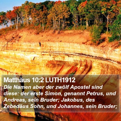 Matthäus 10:2 LUTH1912 Bible Verse Image