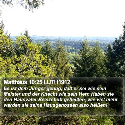 Matthäus 10:25 LUTH1912 Bible Verse Image