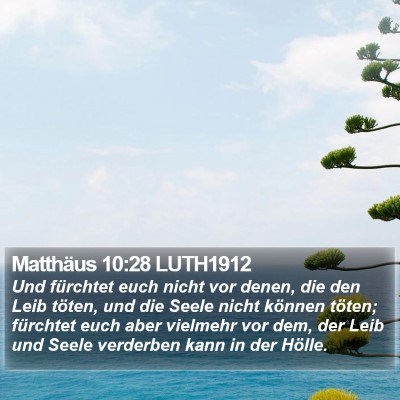 Matthäus 10:28 LUTH1912 Bible Verse Image