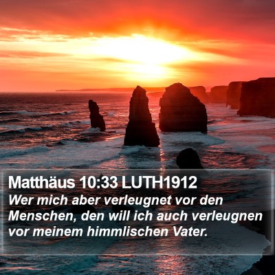 Matthäus 10:33 LUTH1912 Bible Verse Image