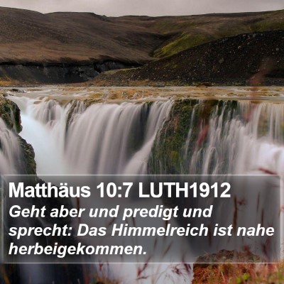 Matthäus 10:7 LUTH1912 Bible Verse Image