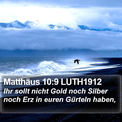 Matthäus 10:9 LUTH1912 Bible Verse Image