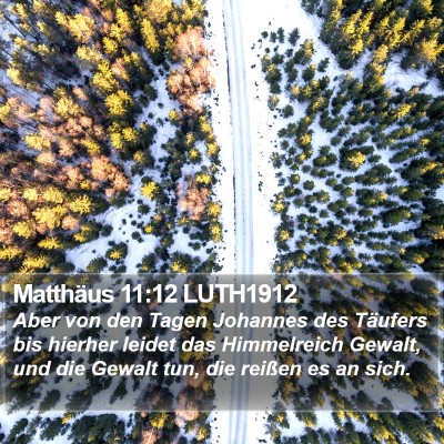 Matthäus 11:12 LUTH1912 Bible Verse Image