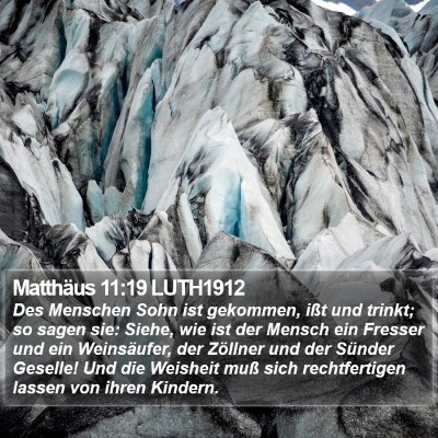 Matthäus 11:19 LUTH1912 Bible Verse Image