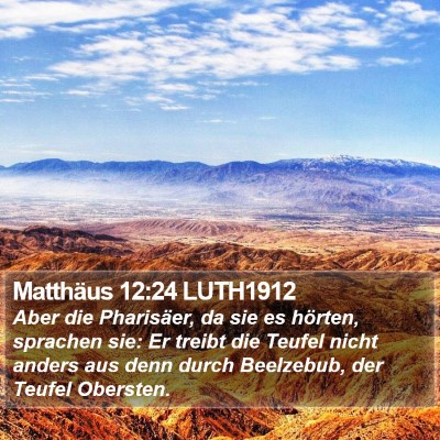 Matthäus 12:24 LUTH1912 Bible Verse Image